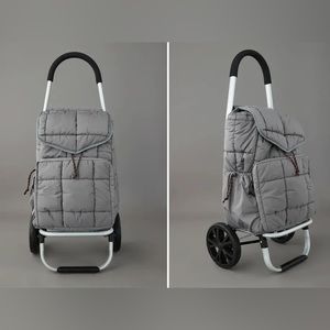 ZARA Quilted Shopping Cart in Gray